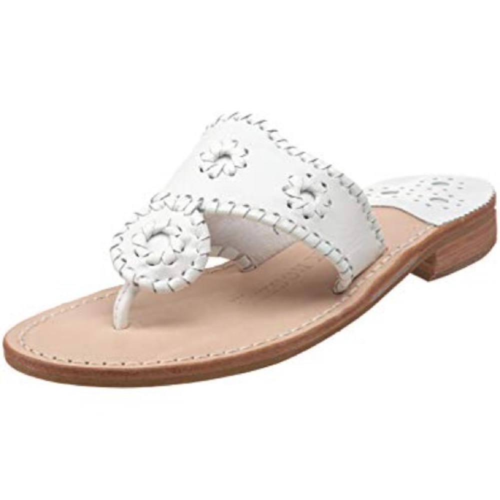 White Jack Rogers Sandals